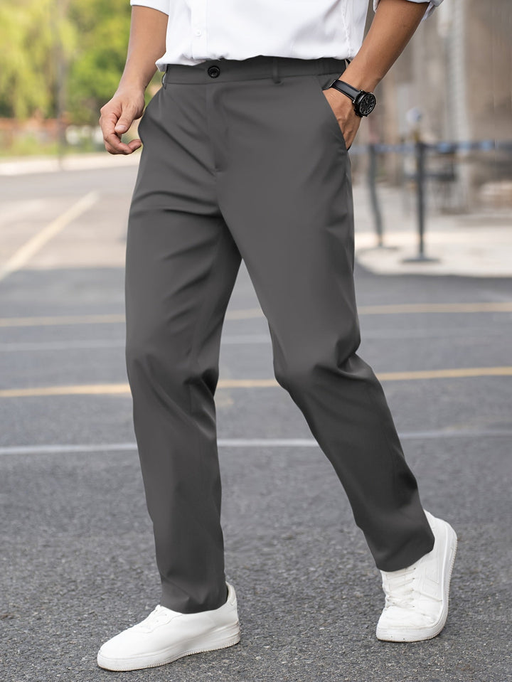 Tailored Straight-Leg Pants