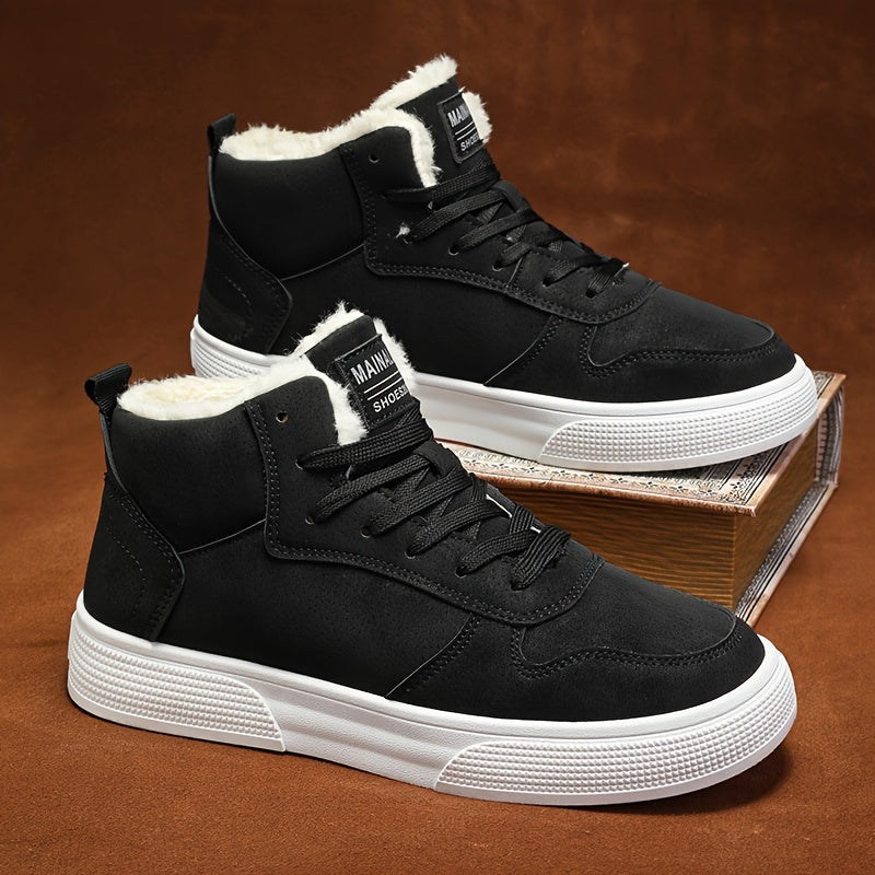 Warm-Lined High-Top Sneakers