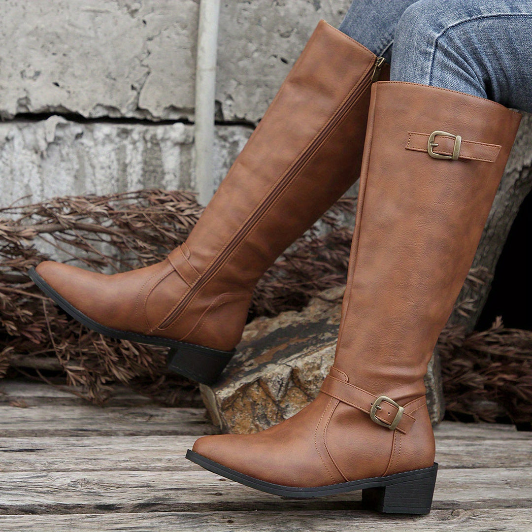 Classic Knee-High Riding Boots