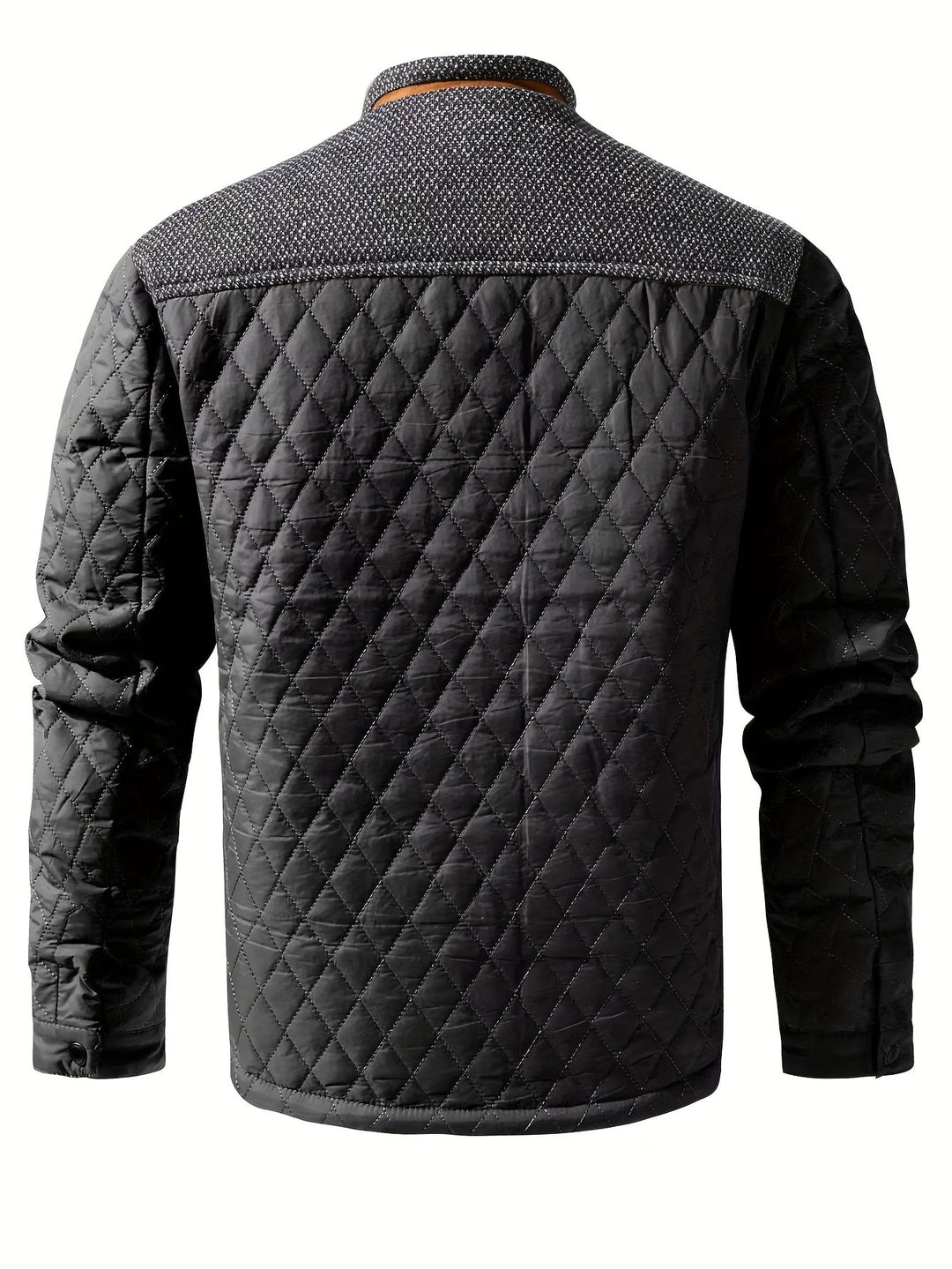 Quilted Stand-Collar Jacket