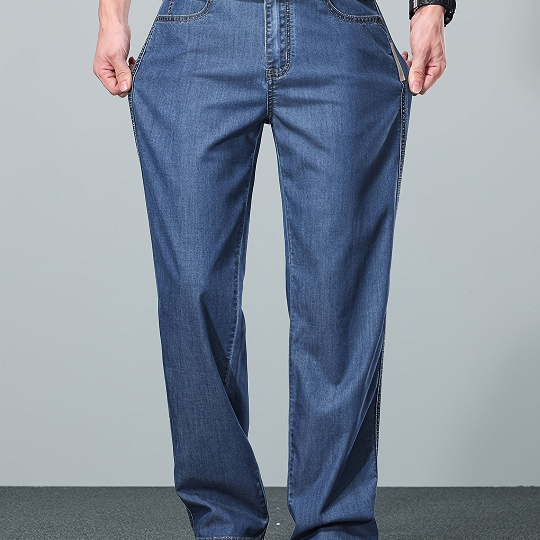 Relaxed Straight-Leg Jeans