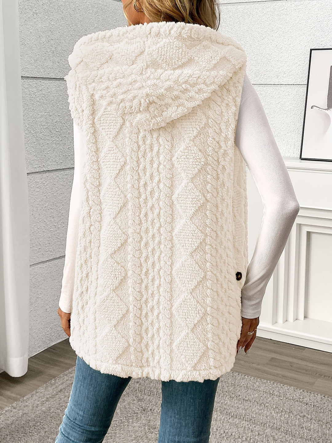 Cozy Hooded Sleeveless Vest