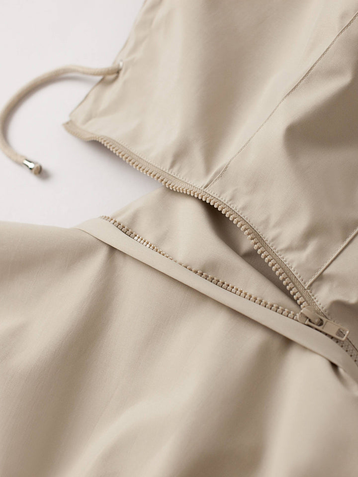 Hooded Drawstring Jacket