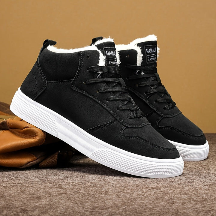Warm-Lined High-Top Sneakers