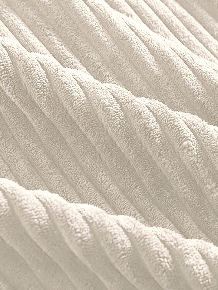 Ribbed Pullover Hoodie