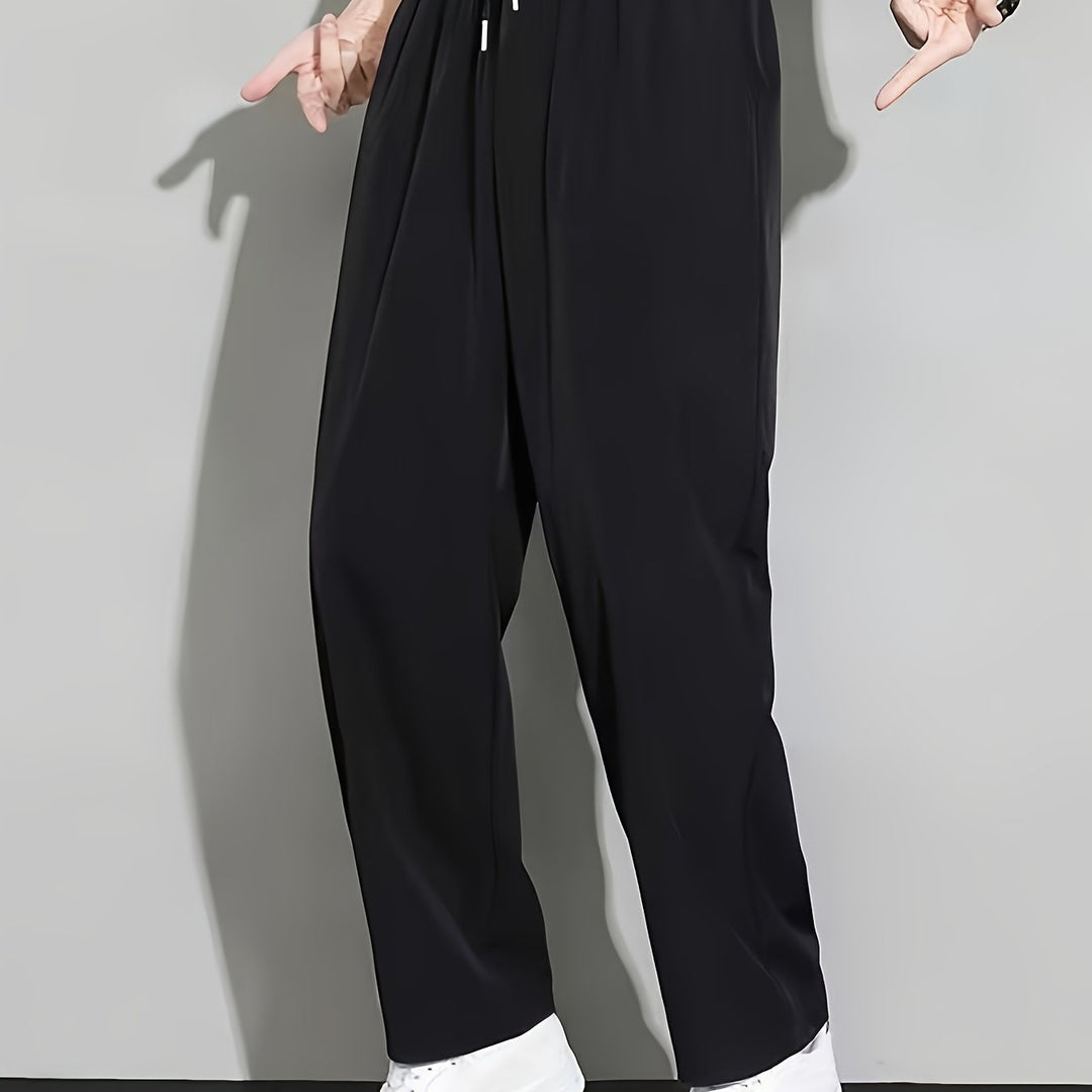 Relaxed Straight-Leg Pants