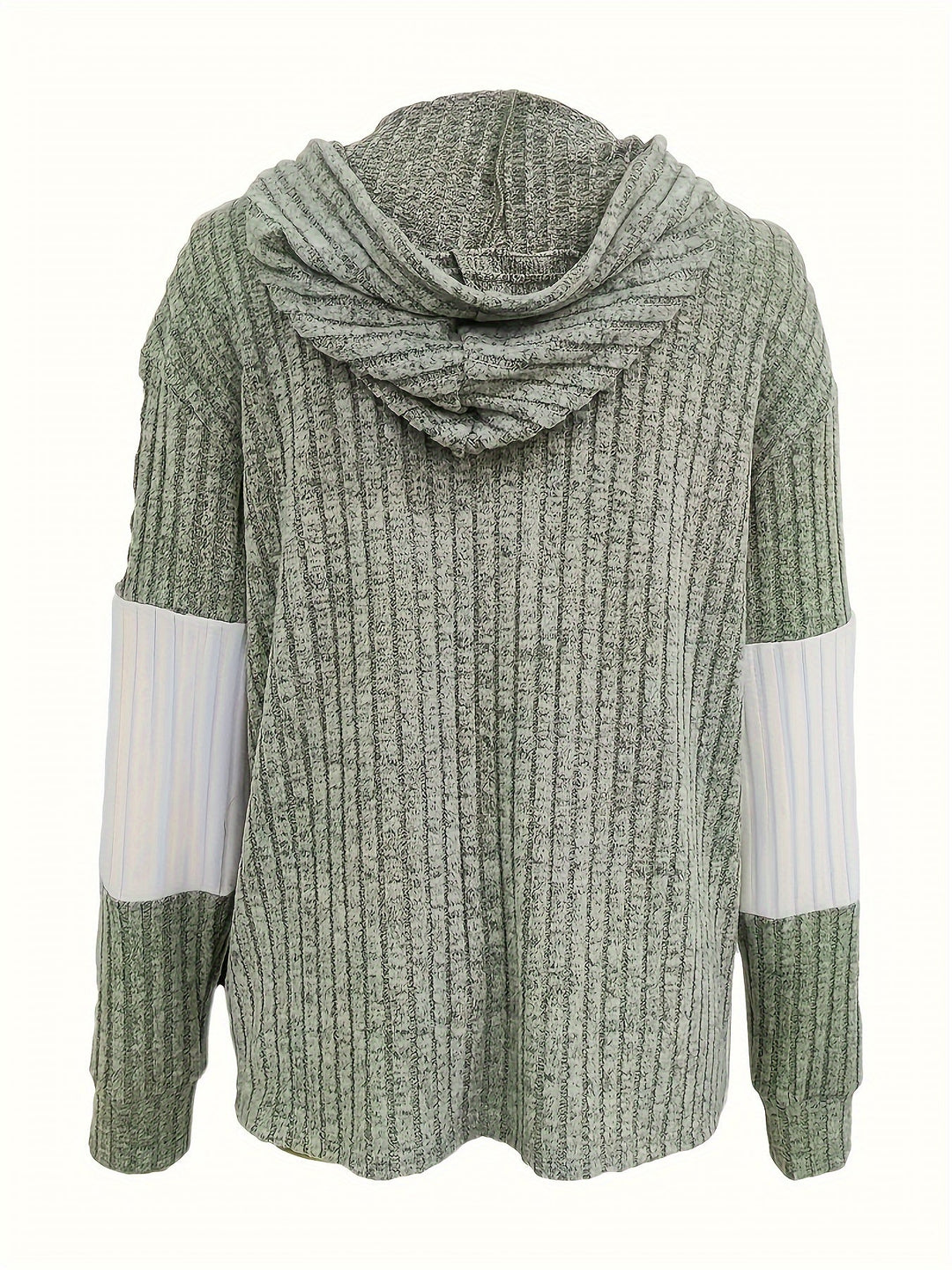 Cozy Color-Block Zip-Up Hoodie