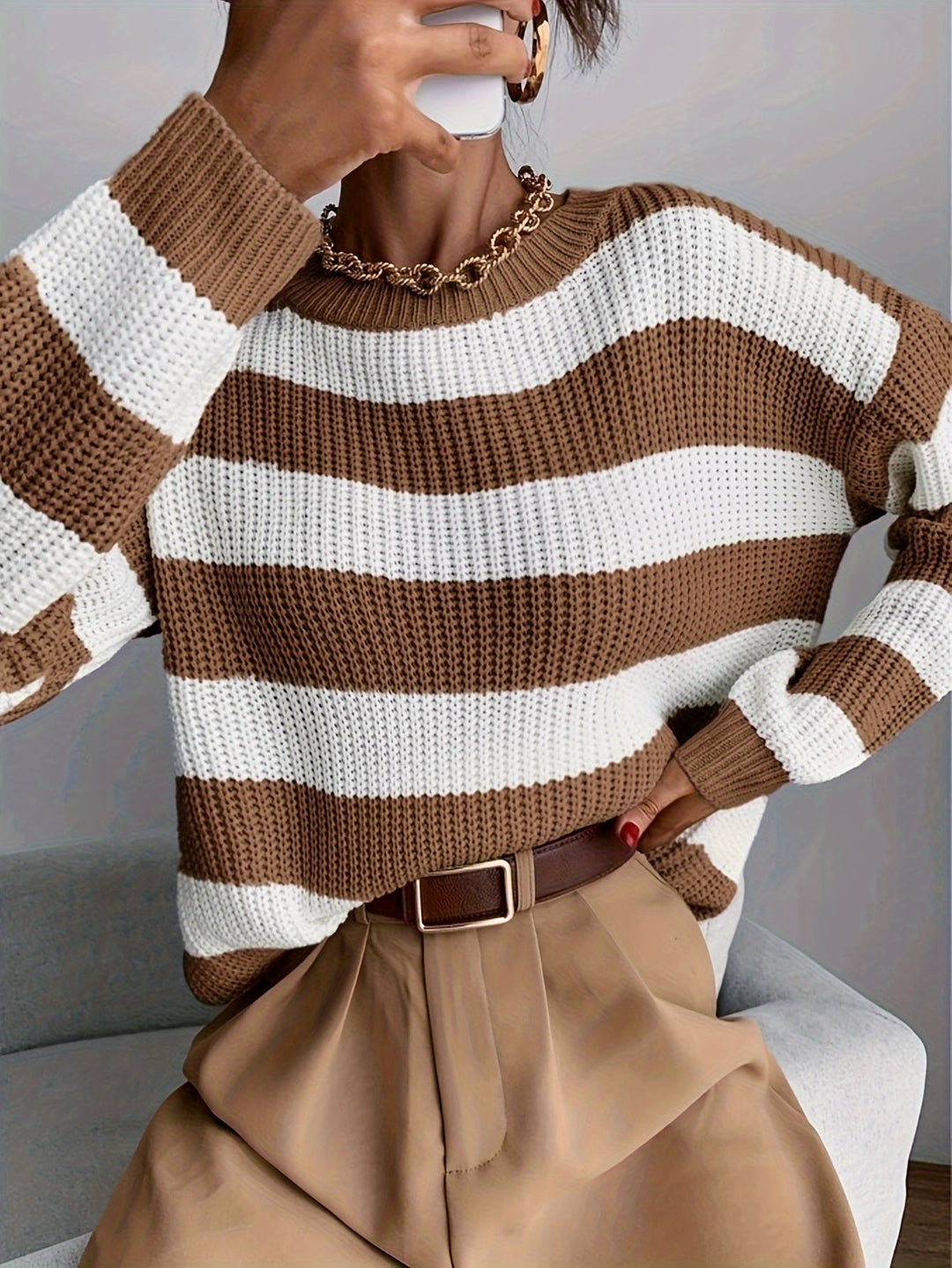 Relaxed Striped Sweater