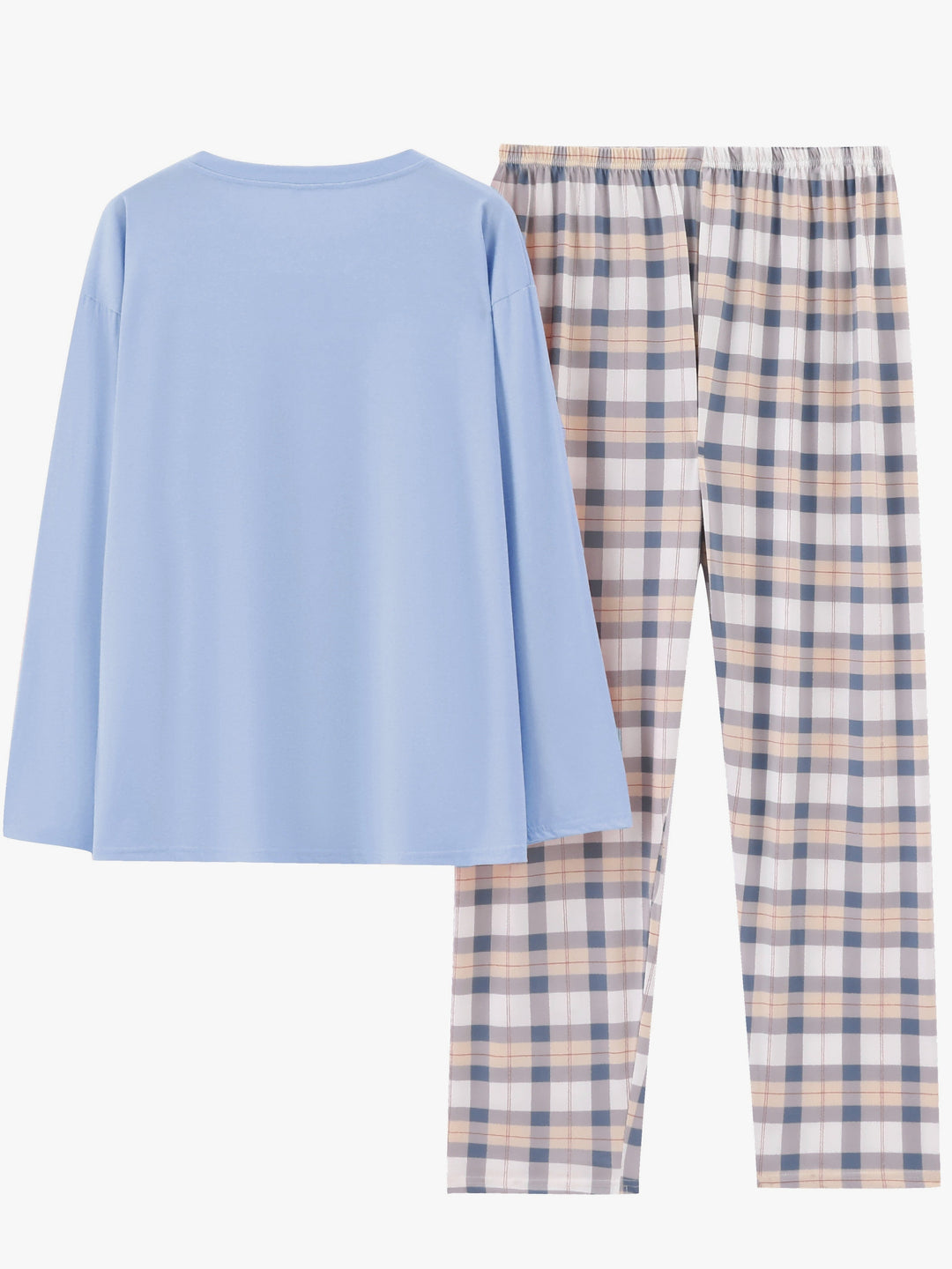 Relaxed Plaid Two-Piece Set