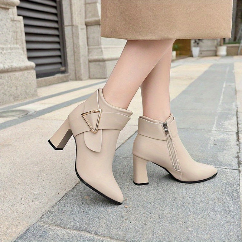 Refined Pointed-Toe Ankle Boots