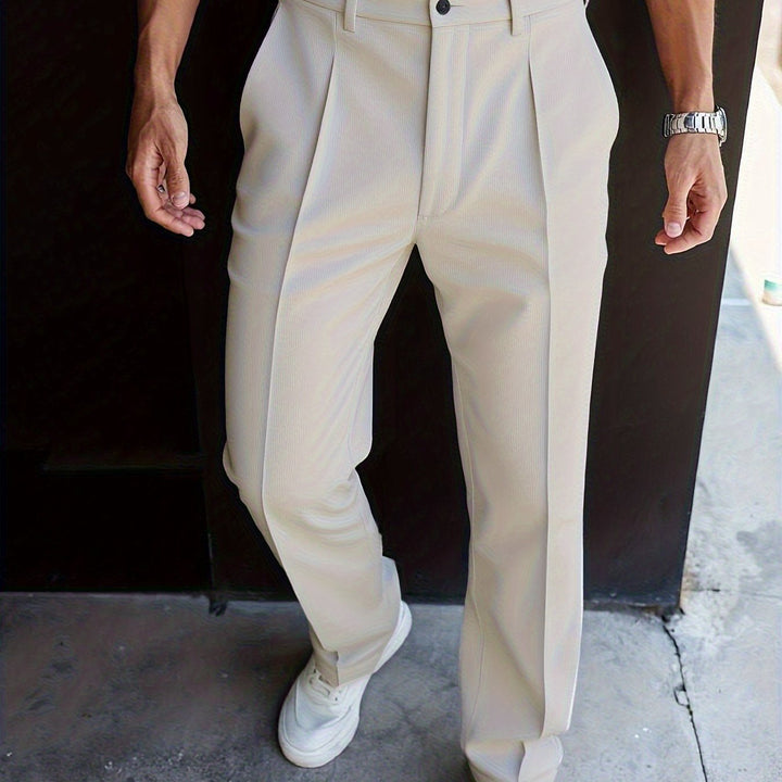 Tailored Straight-Leg Pants