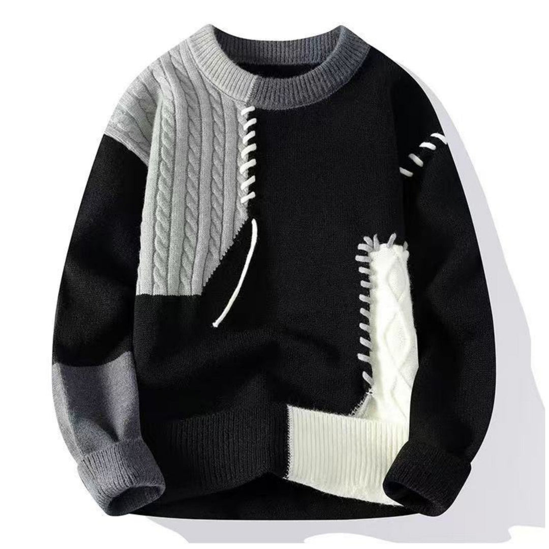 Color-Block Knit Sweater