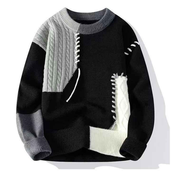 Color-Block Knit Sweater