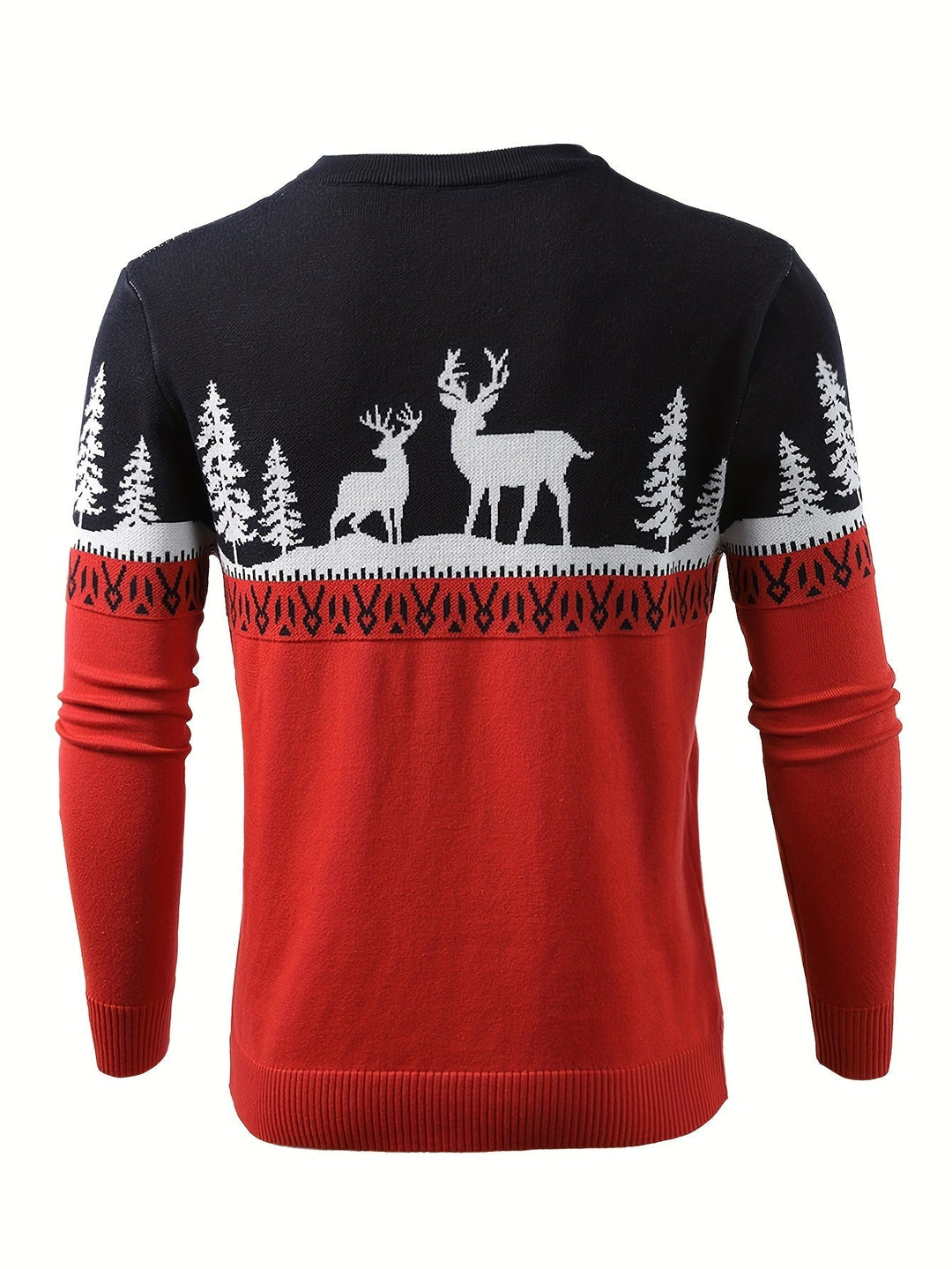 Festive Reindeer Crew Neck Sweater