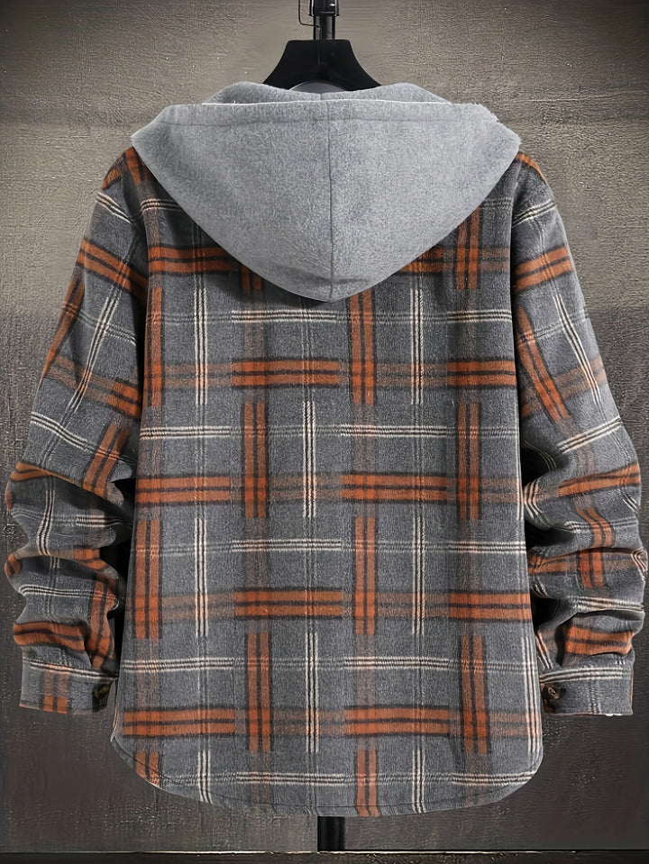Plaid Hooded Jacket