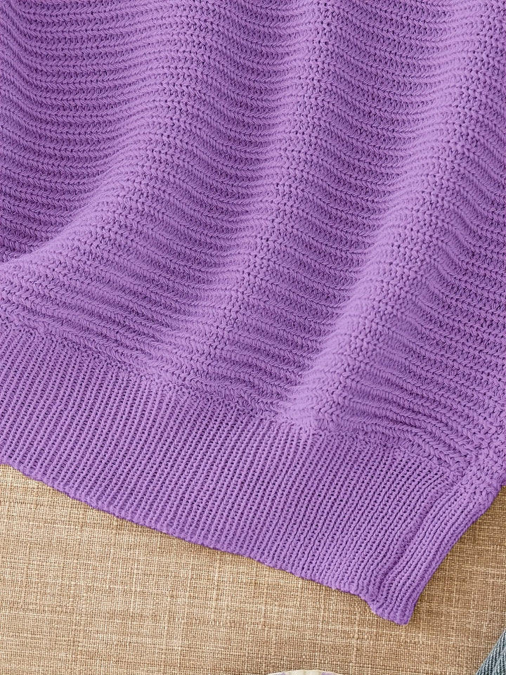 Relaxed Open-Knit Sweater