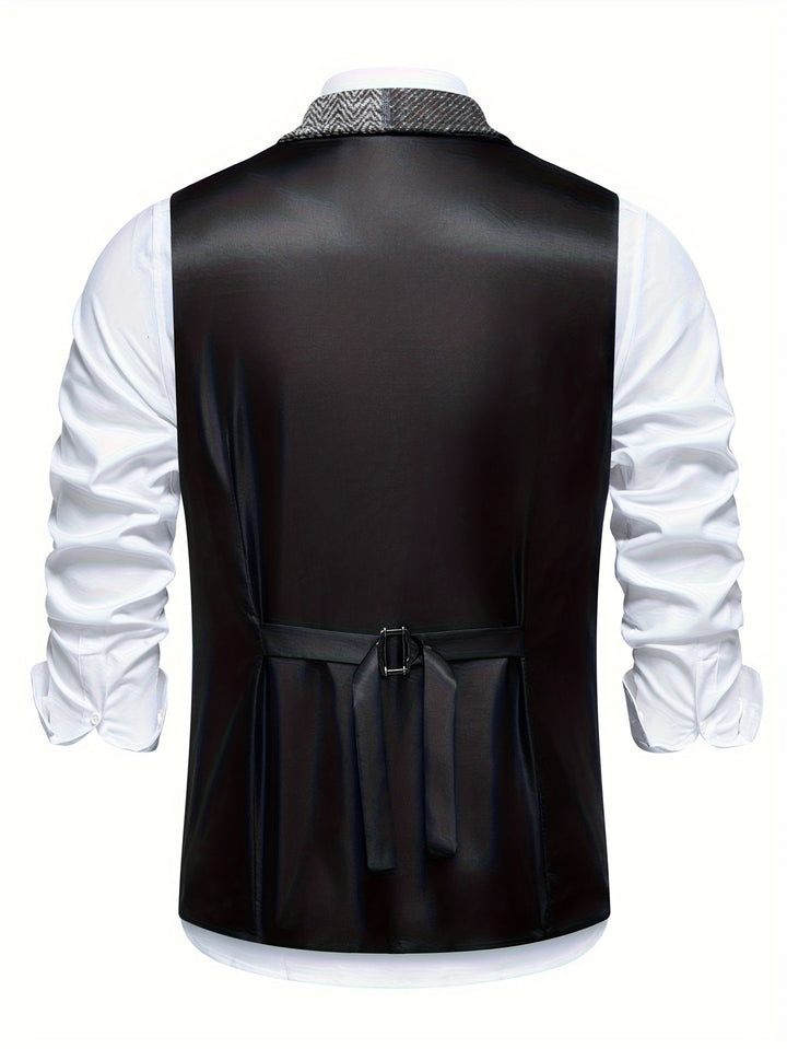 Patchwork Tailored Vest
