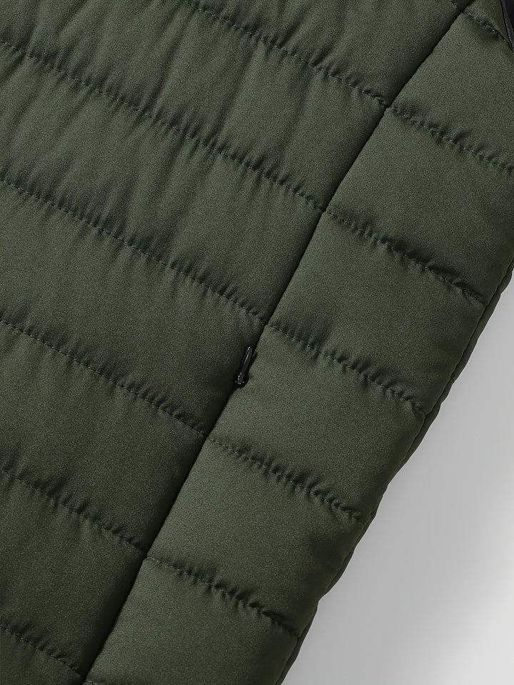 Quilted Stand-Collar Vest