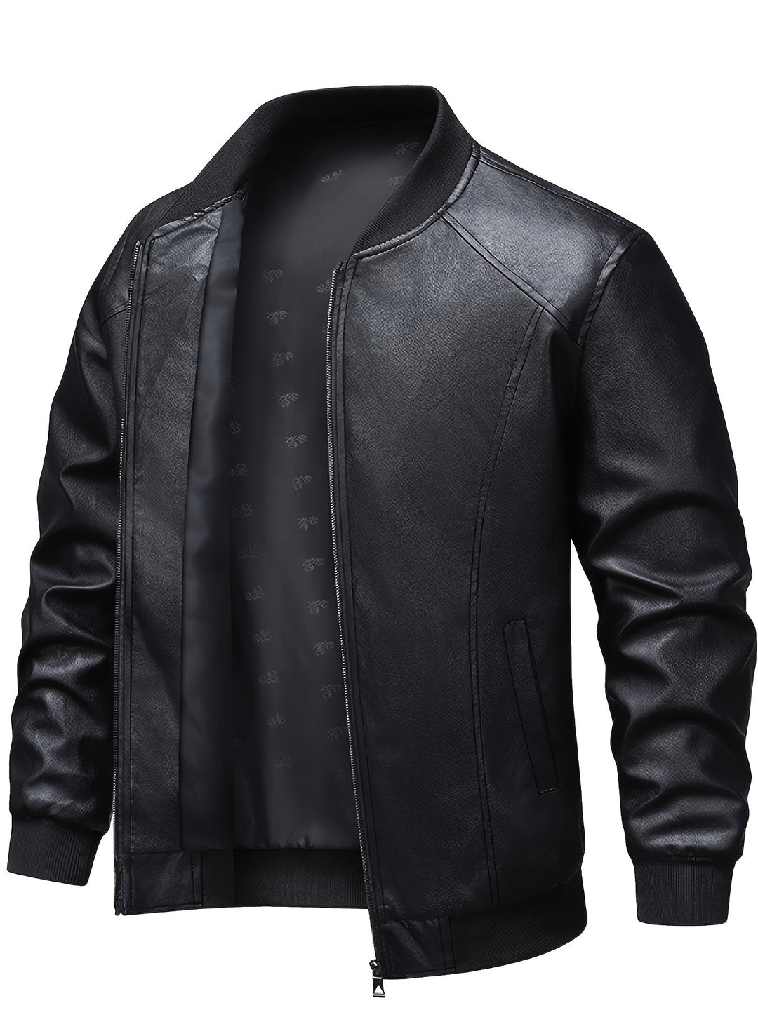Refined Zip-Up Bomber Jacket