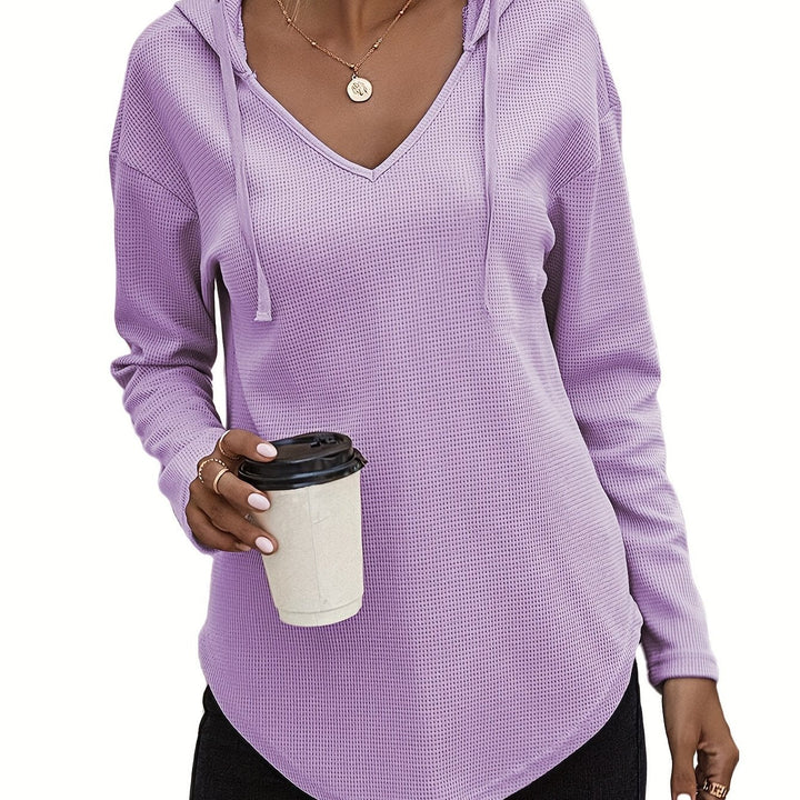 Relaxed V-Neck Hoodie