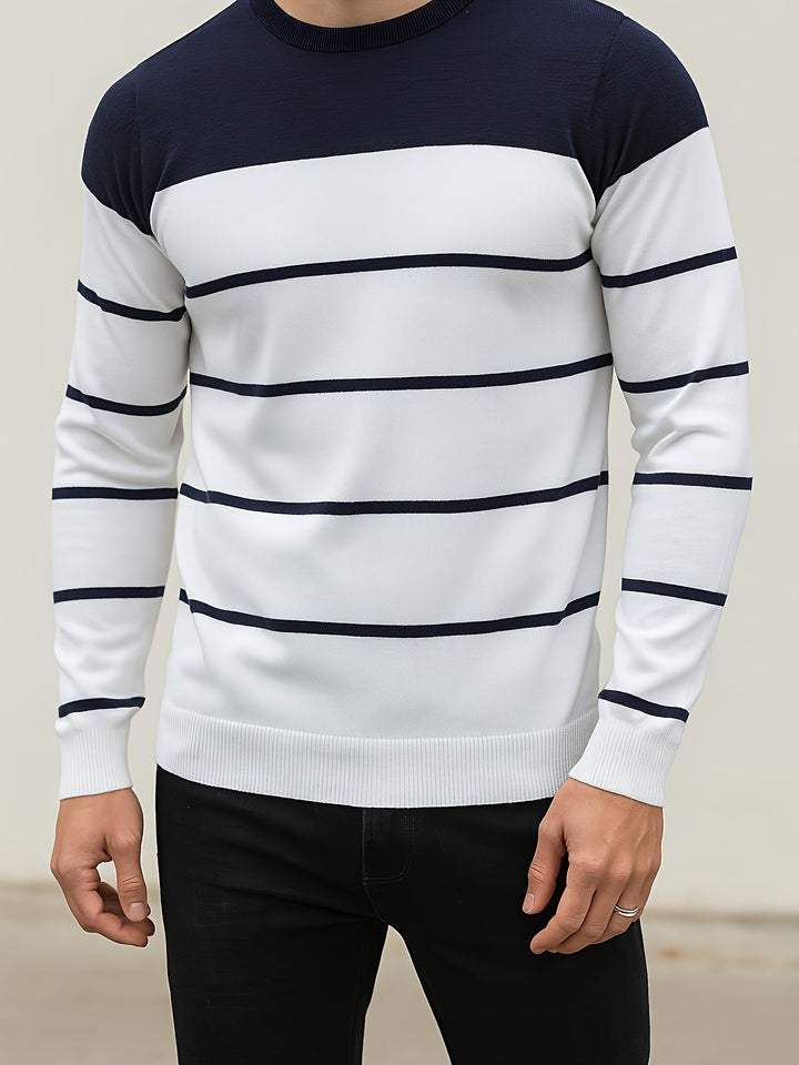 Classic Striped Crewneck Sweater