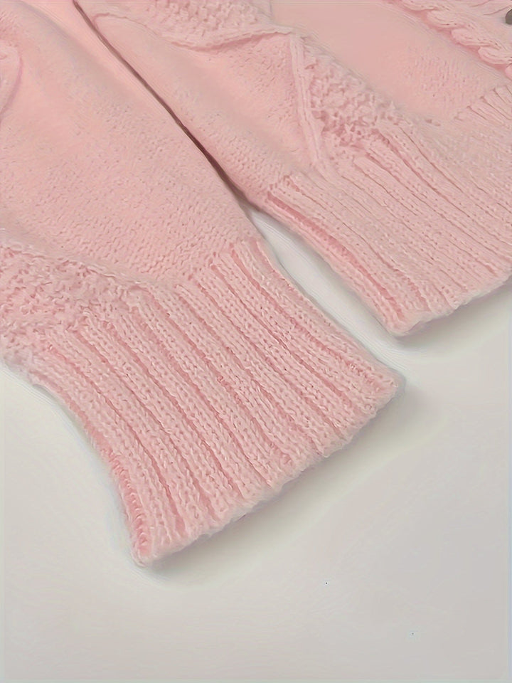 Cozy Cable-Knit Button Cardigan