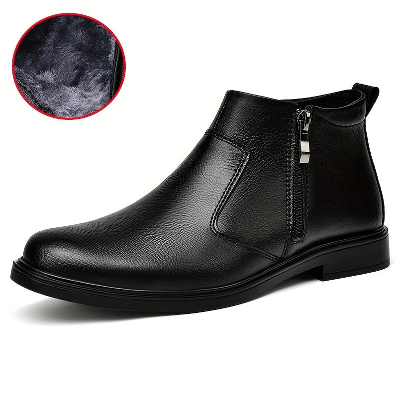 Refined Zip-Up Ankle Boots