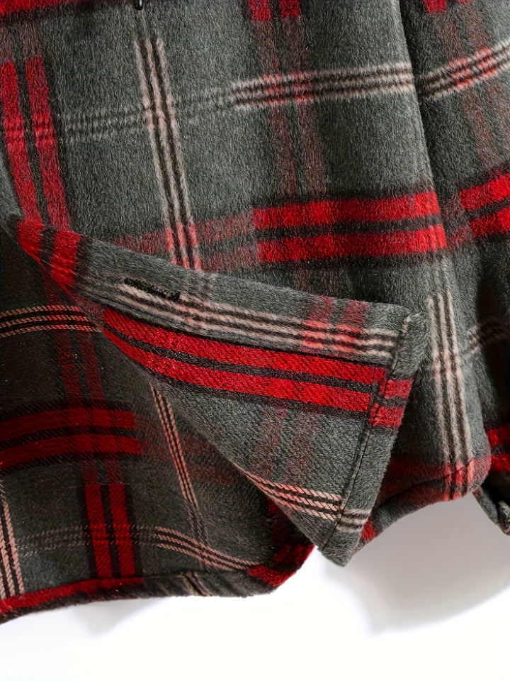 Plaid Hooded Jacket