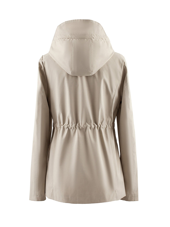 Hooded Drawstring Jacket