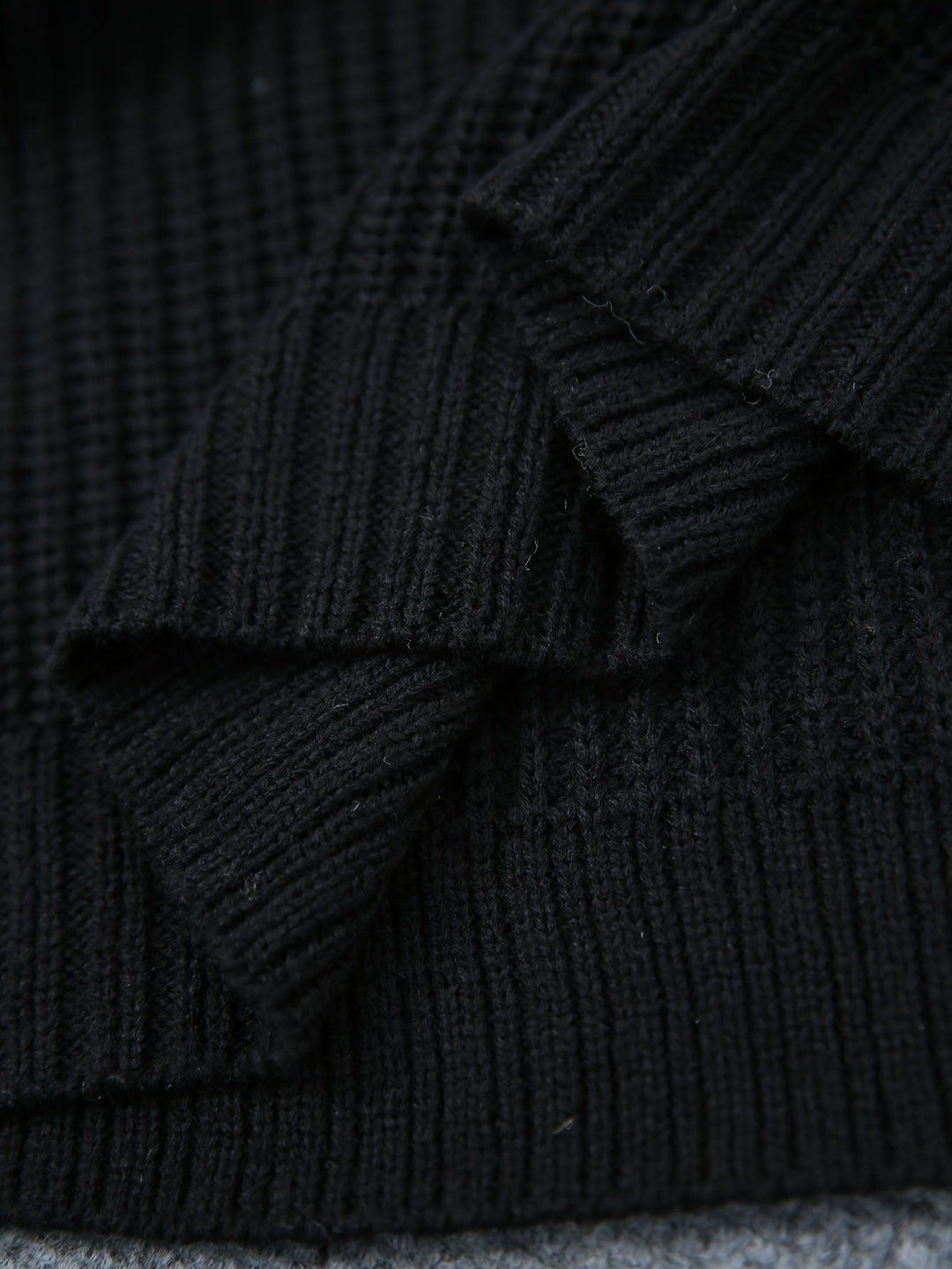 Relaxed Half-Turtleneck Sweater Dress