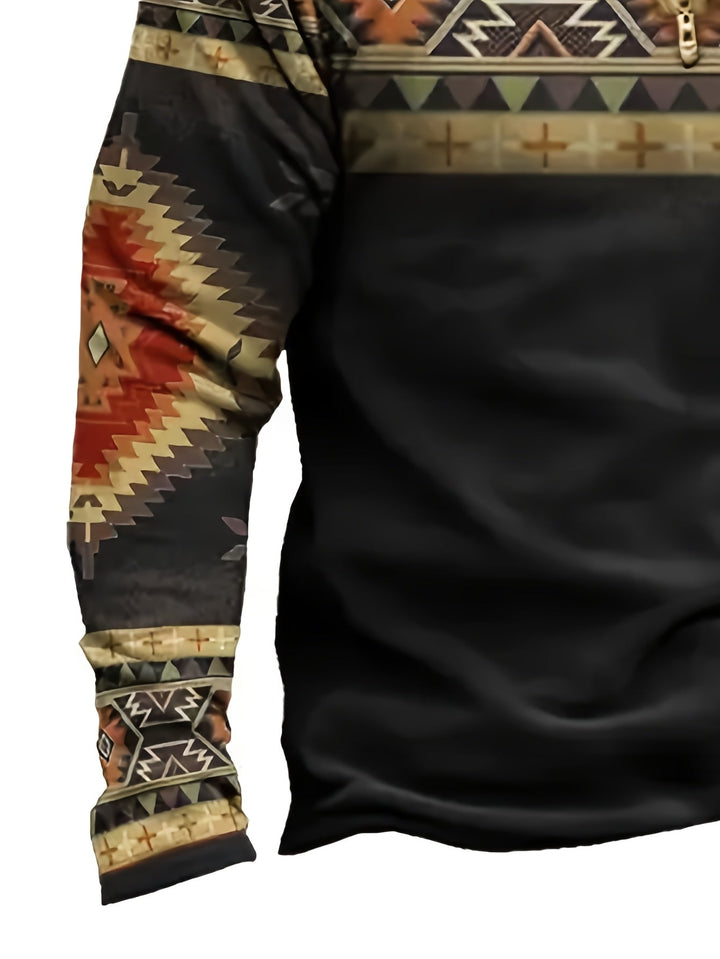 Southwestern Half-Zip Pullover