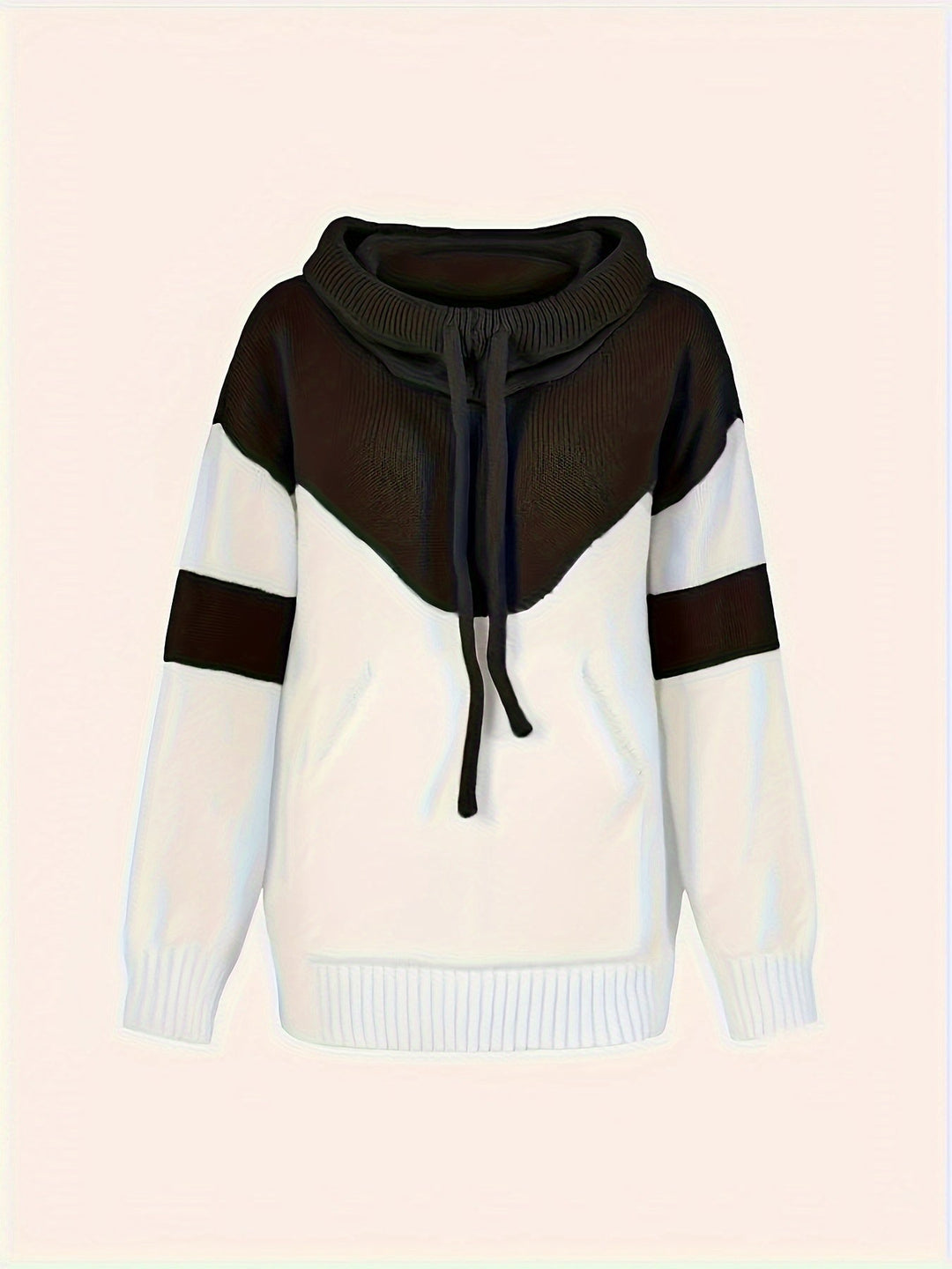 Color-Block Hooded Pullover