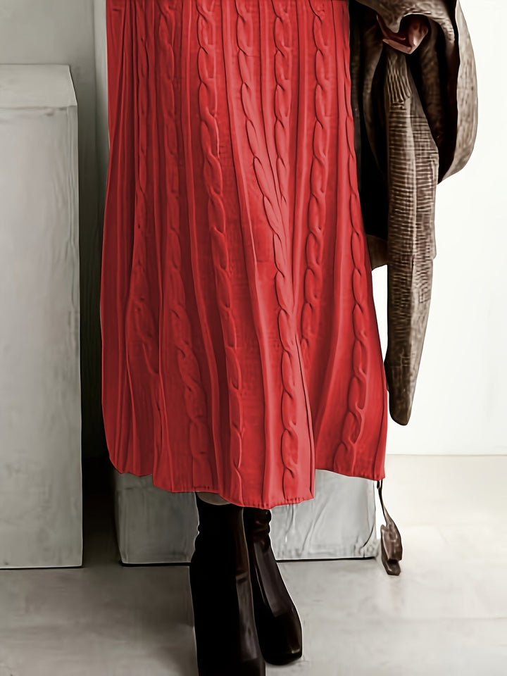 Cable-Knit Maxi Dress