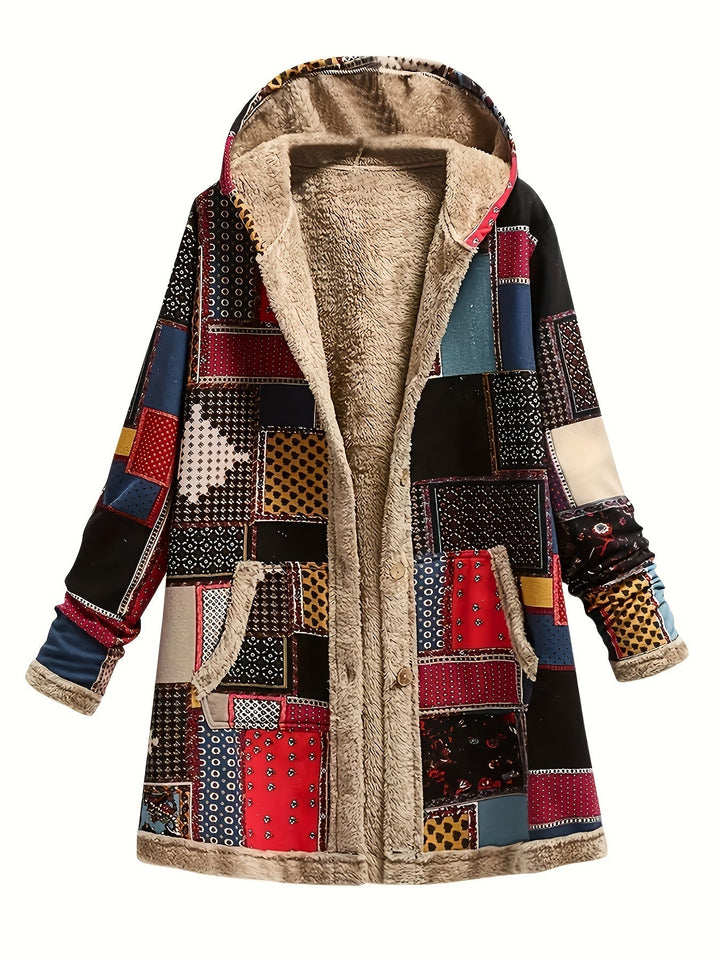 Patchwork Hooded Jacket