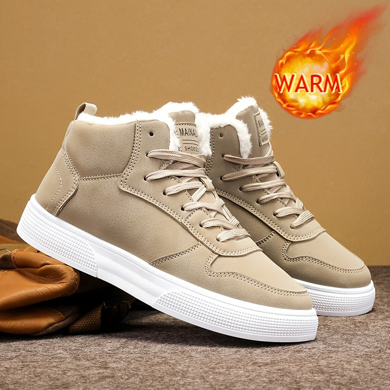 Warm-Lined High-Top Sneakers