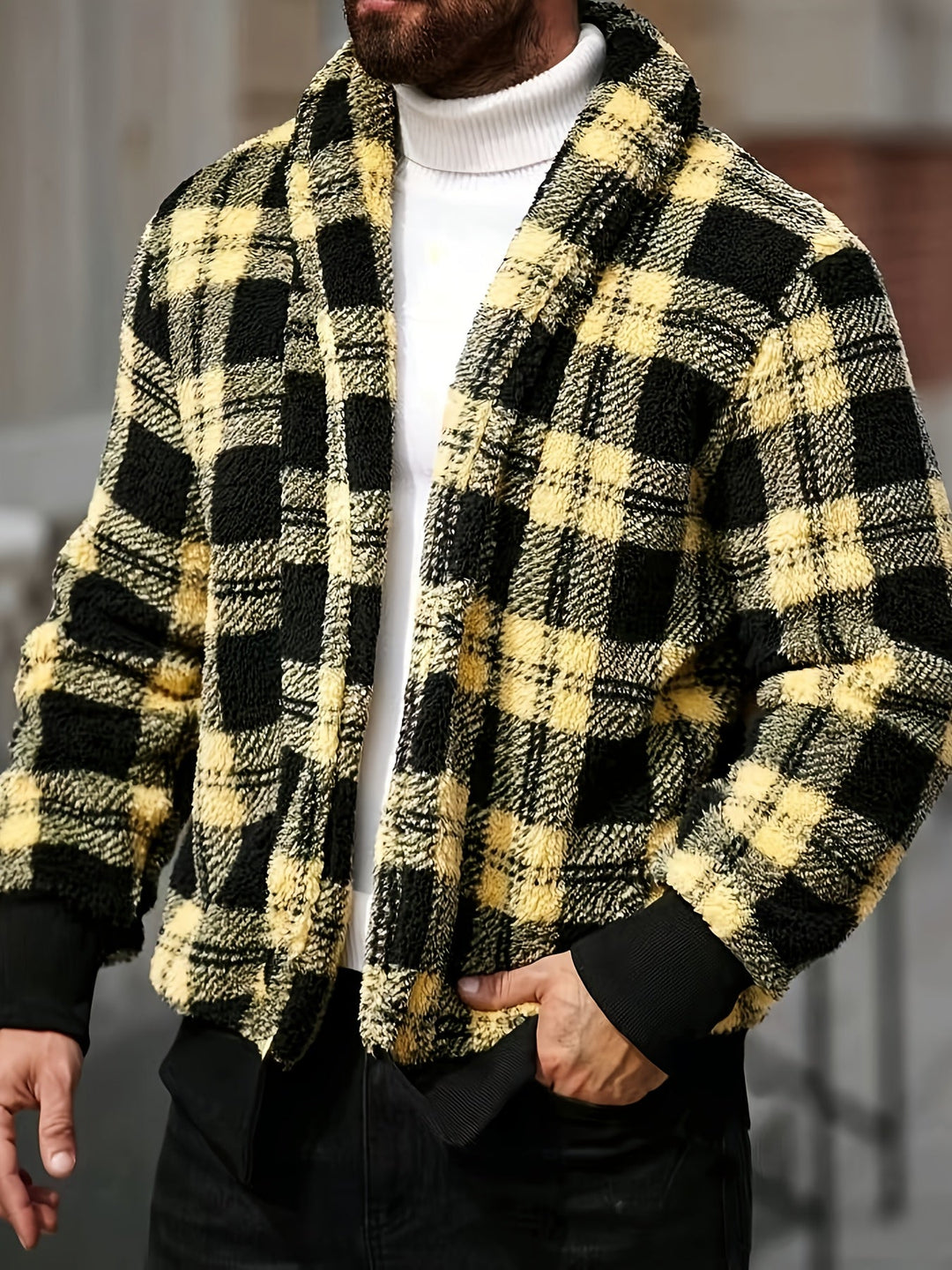 Checked Relaxed Fit Jacket