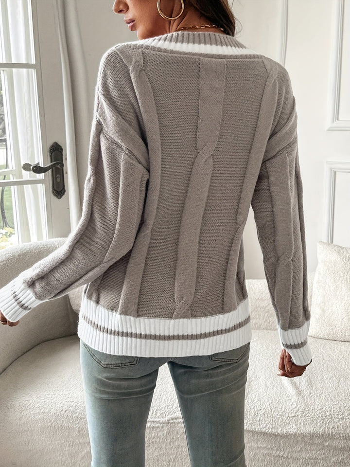 Elegant V-Neck Sweater