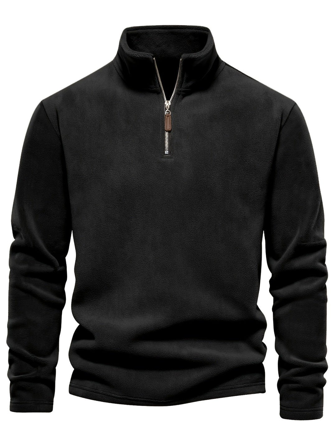 Half-Zip Stand-Collar Pullover
