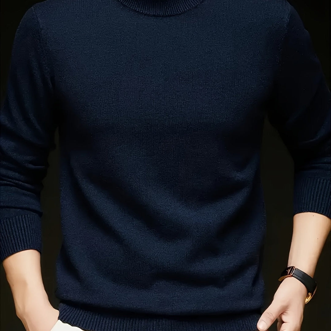 Mock Neck Knit Sweater