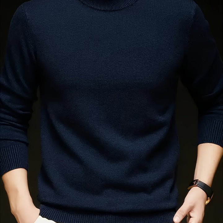 Mock Neck Knit Sweater