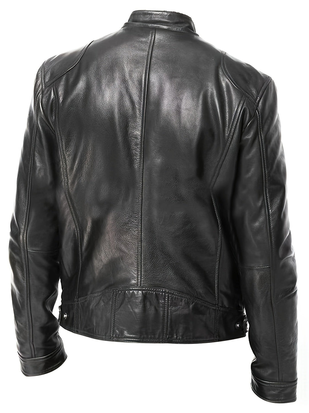 Stand-Collar Moto Jacket