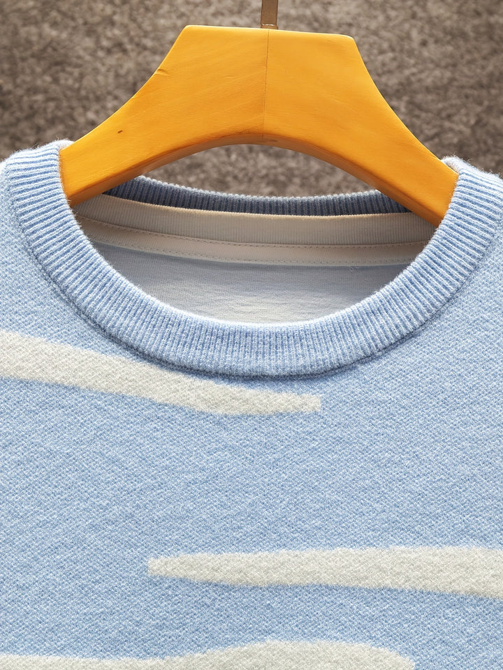 Pastoral Scene Crew Neck Sweater