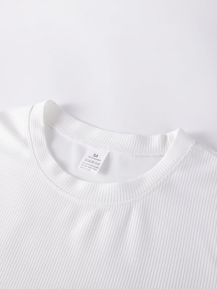 Textured Long-Sleeve Top