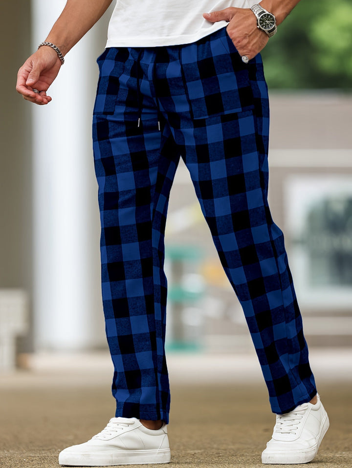 Relaxed Plaid Lounge Pants