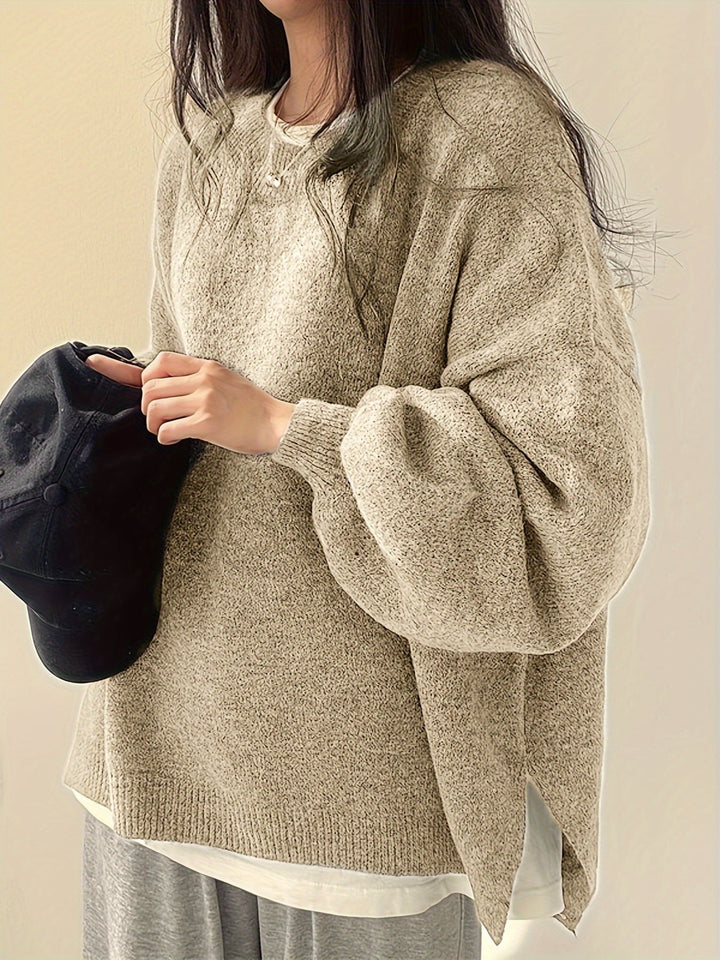 Relaxed Drop-Shoulder Sweater
