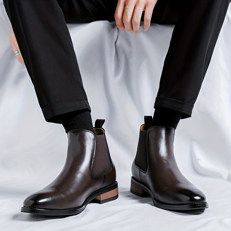 Refined Pointed-Toe Chelsea Boots