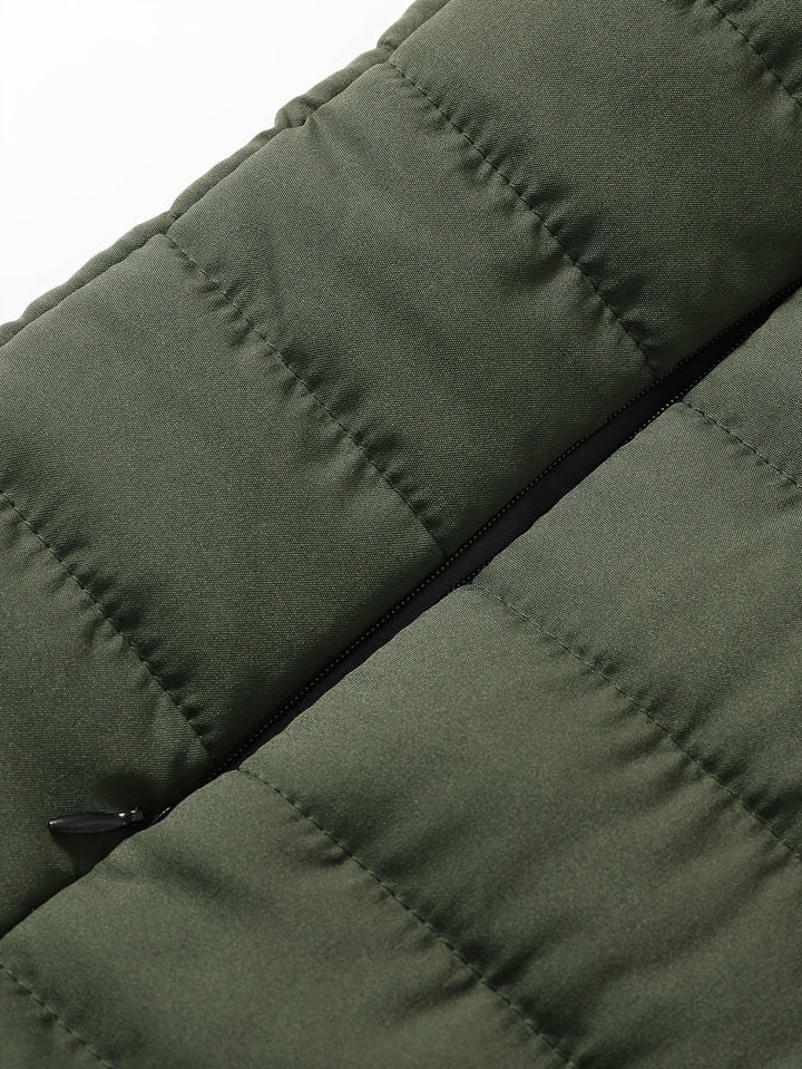 Quilted Stand-Collar Vest