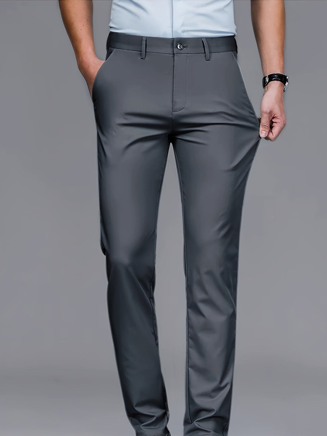 Tailored Straight-Leg Pants