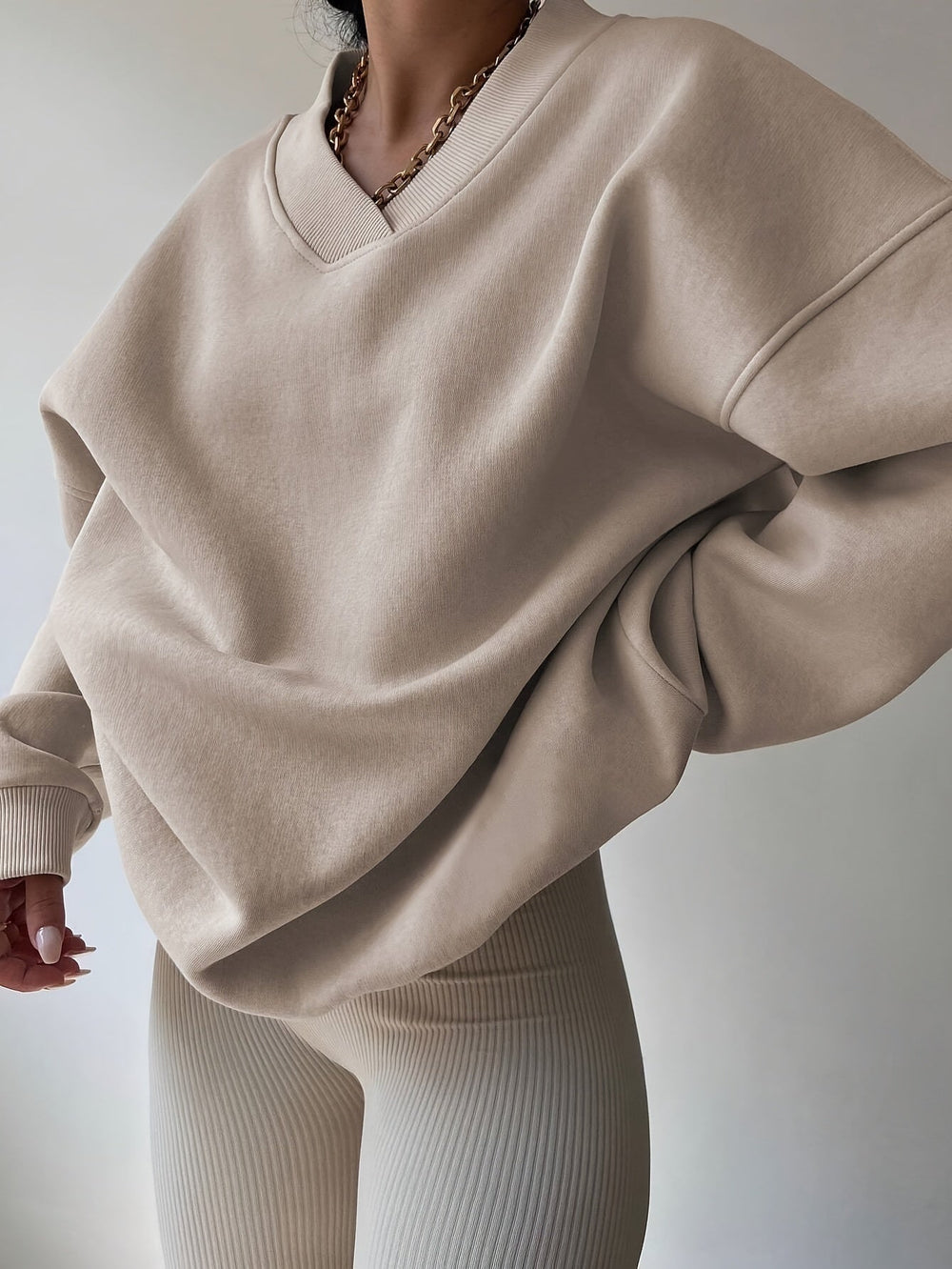 Relaxed Half-Zip Sweatshirt
