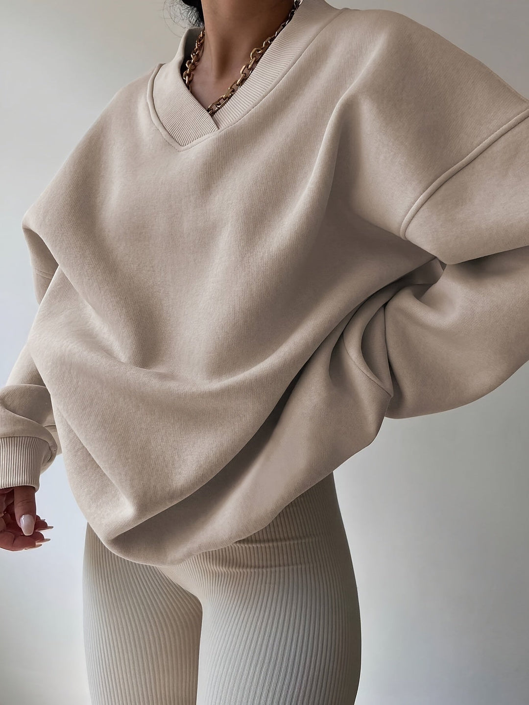 Relaxed Half-Zip Sweatshirt